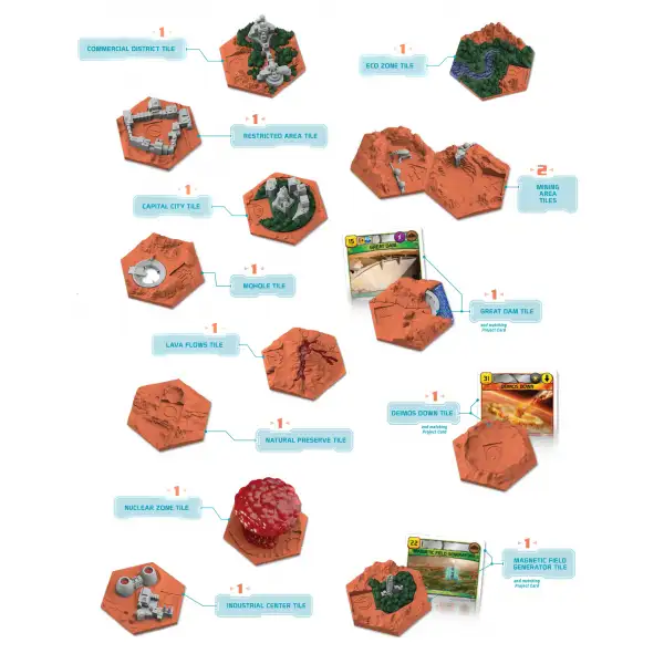 Terraformacja Marsa: Big Storage Box   elementy 3D (edycja polska) Stan nowy